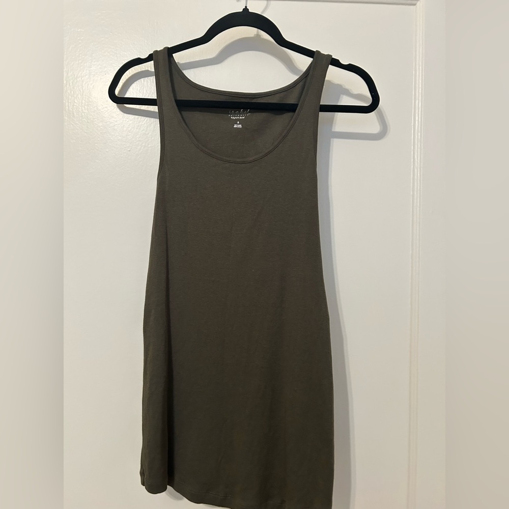 Isabel Maternity by Ingrid & Isabel Olive Green Tank Top